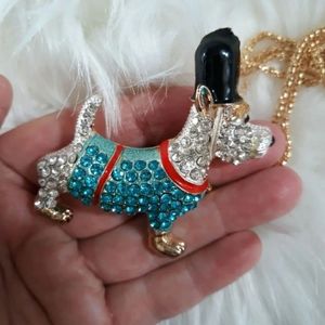 💜 DOGGY NECKLACE LARGE NEW